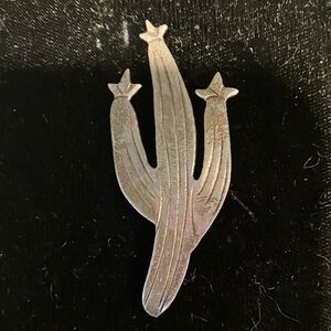 Sterling Silver Cactus Brooch